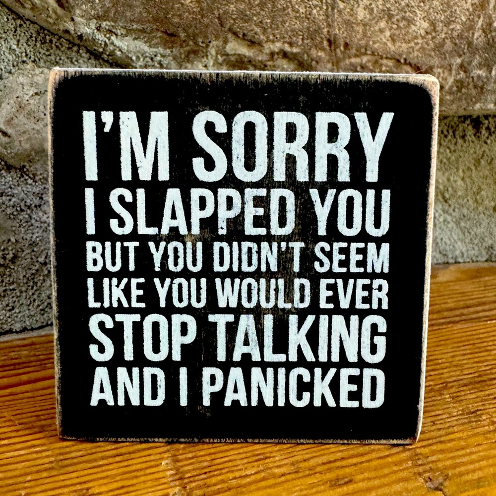 Humorous Black and White Sign